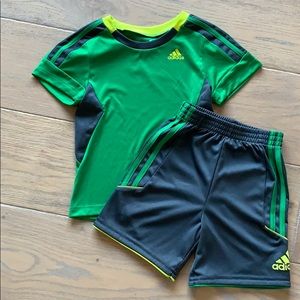 NWOT Adidas climacool shorts & shirt set